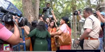 3 policemen suspended; Departmental action on Mahila Morcha protest