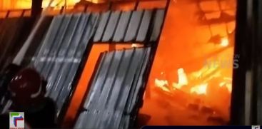 A furniture manufacturing factory was destroyed by fire in Thrissur Chovvur