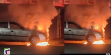 A car caught fire while running in Thrissur