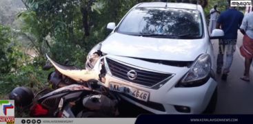 Road accident near Kallarkutty New Bridge on Kumali National Highway