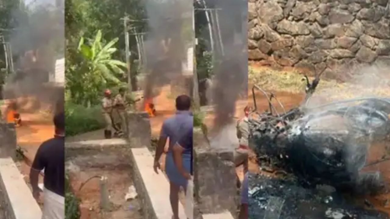 running-honda-dio-scooter-catches-fire-in-malappuram-vkv