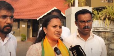 
Complaint that NDA candidate ML Ashwini was stopped during election campaign in Thrikaripur