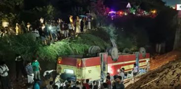 KSRTC Bus Overturns in Thalappara, 