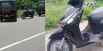 Accident involving auto and scooter in Idukki