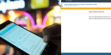 IRCTC WEBSITE AND MOBILE APP DOWN