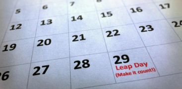 February 29, behind what is known as the leap year….