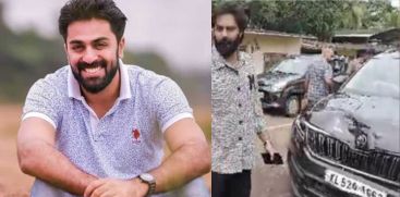 ACTOR GOVIND PADMASOORYA CAR CAUGHT UP WITH ACCIDENT