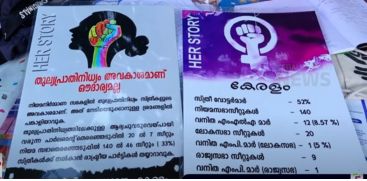 A signature collection campaign was organized at the KLF platform demanding reservation for women in positions of power