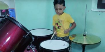 Disabled Boy Playing Drums; Special Story 