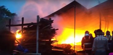 Fire in Furniture Factory In Kochi