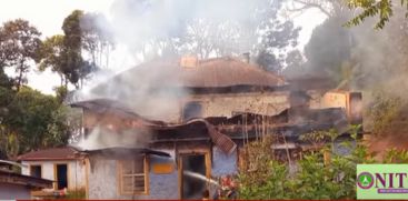 Fire in Annakara godown; 50 lakhs in damages