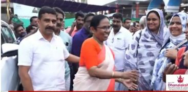 KK Shailaja is active in election campaigning