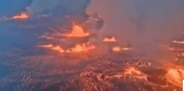 Volcano Eruption at  Kilauea, Hawaii