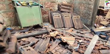 
Kasaragod house collapsed due to monsoon damage