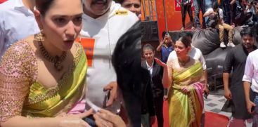 fan misbehaved with Tamannaha, grabs her hand