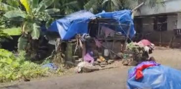 Residents of Mangalan returned to their homes from the relief camps