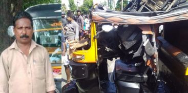 TWO WHEELAR CAUGHT UP WITH AUTORIKSHA TWO DIES