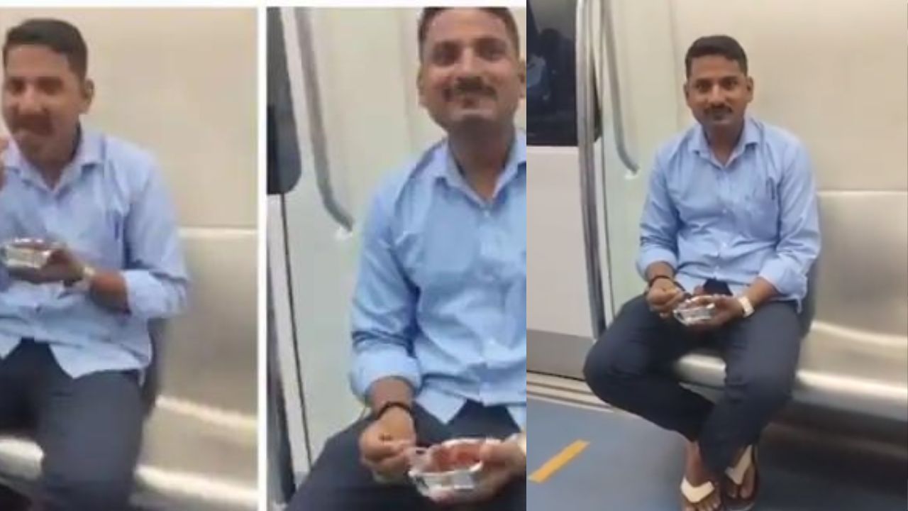 FINED FOR EATING GOPI MANCHURIYAN INSIDE METRO