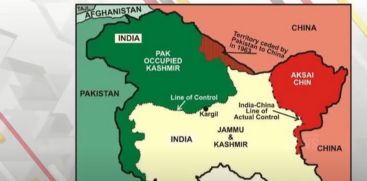 
Pakistan claims that Pakistan-occupied Kashmir is a foreign land