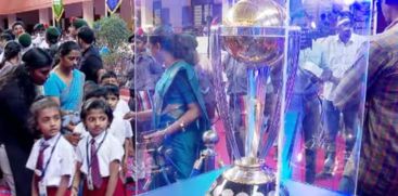 ICC  WORLDCUP TROPHY ARRIVED IN KERALA