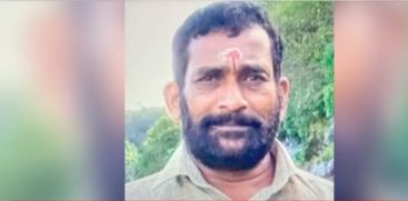 A BJP worker fell down from a corner while tying a flag for election campaign and died