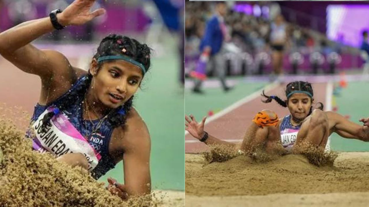 ancy sojan wins silver in asian games long jump