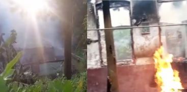 house caught fire in ERATUPETTA