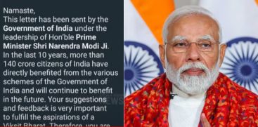 Prime Minister Narendra Modi with an open letter to the voters