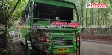 A tanker lorry and a private bus collided in Ernakulam Kalamassery