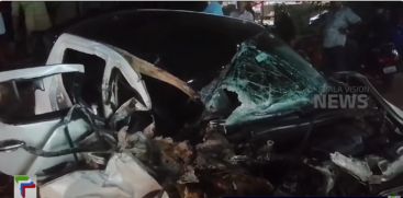 Car accident in Attingal, Thiruvananthapuram