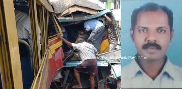 KSRTC DRIVER DIES IN MARTHANDAM ACCIDENT