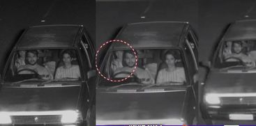 Picture captured by AI camera that fined for not wearing a seat belt goes viral on social media