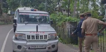 Police raids in different parts of Mahi in the wake of a bomb explosion in Thalassery.