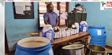 25 liters of ash and 400 liters of koda were seized from Idukki Adimali Parathot