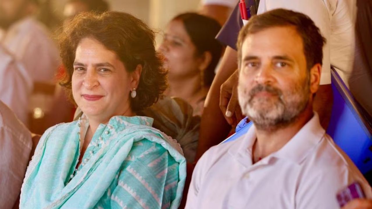 Priyanka Gandhi and Rahul Gandhi 