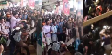 school girls fight in the ksrtc stand