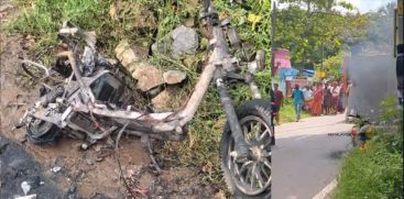 ELECTRIC SCOOTER CATCHES FIRE AT NENMARA 