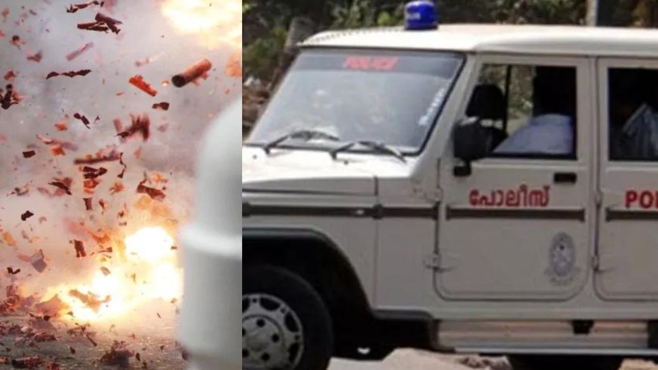 BOMB ATTACK ON RSS WORKERS HOUSE IN KANNUR