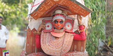 
A group of children reenacted theyyam