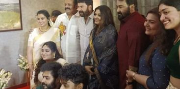 Mammootty and Mohanlal came to wish Suresh Gopi's daughter Bhagya Suresh on her wedding.