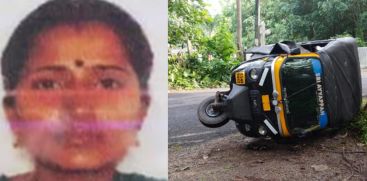 women auto driver dies after auto hits wild boar