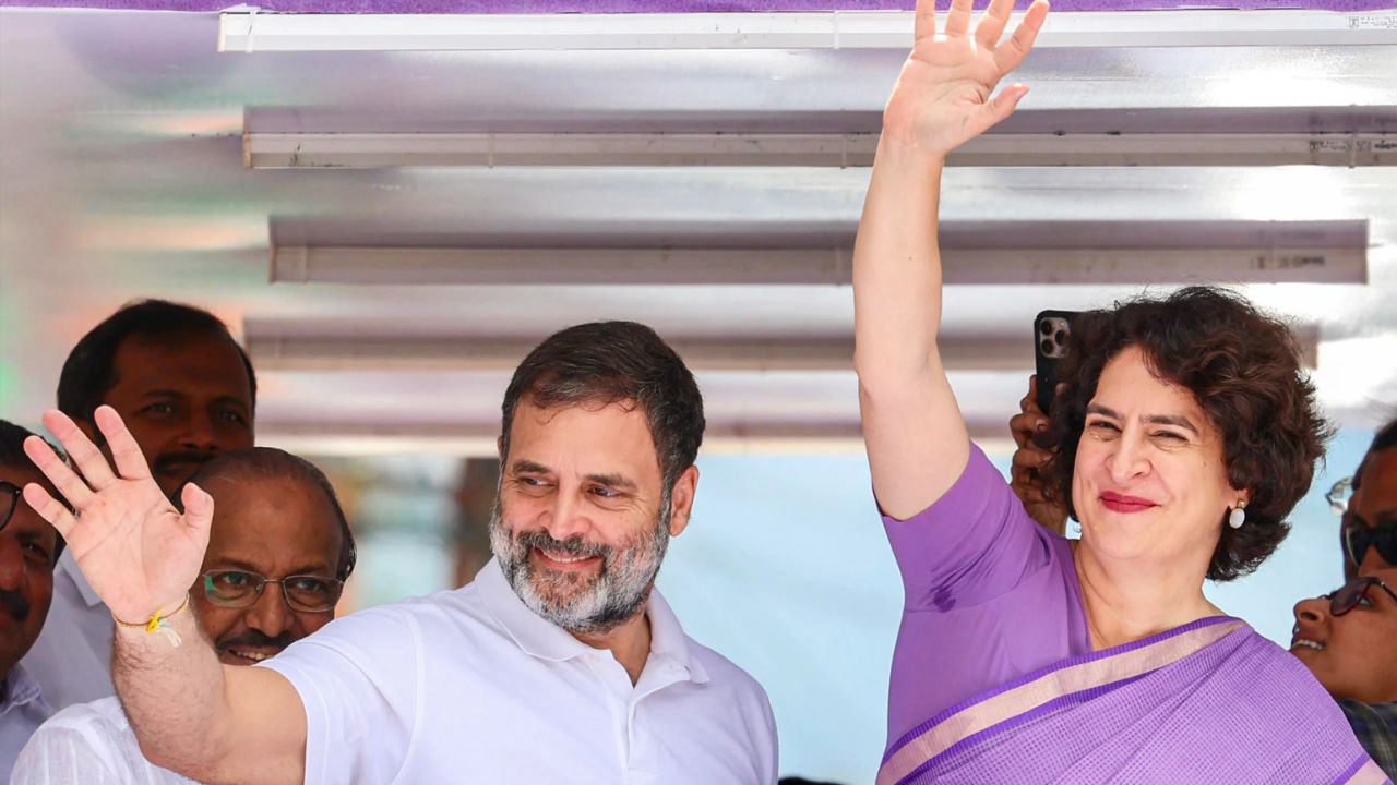 Priyanka Gandhi and Rahul Gandhi 