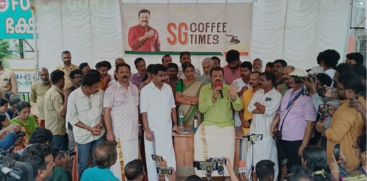  'SG Coffee Time' Suresh Gopi spend time with auto drivers in Thrissur 