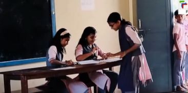 
Nallikandam Govt. UP school election using voting machine on the model of general election