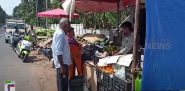 Encroachment of footpaths and selling fruits poses a threat to pedestrians