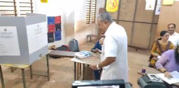 
Chief Minister Pinarayi Vijayan cast his vote