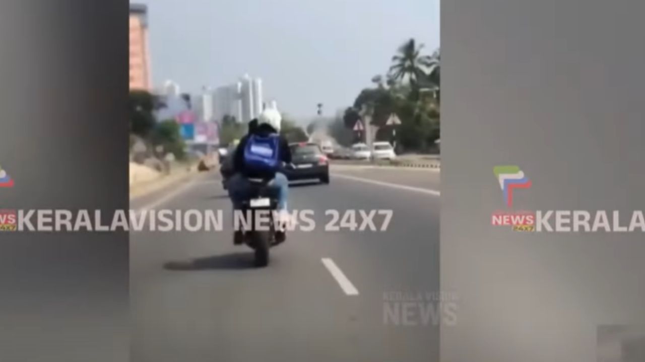 Youth training on bikes; Scenes of dangerous driving are out