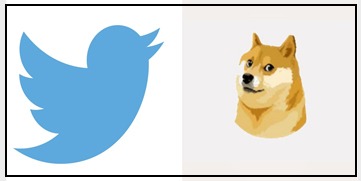 Twitter's blue bird logo replaced with a ‘Doge' meme. Details here