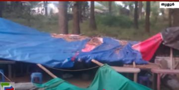 Tea Stall Completely Destroyed by Elephant