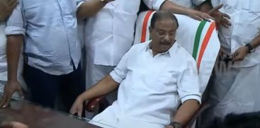 
K Sudhakaran has again taken charge as the KPCC president